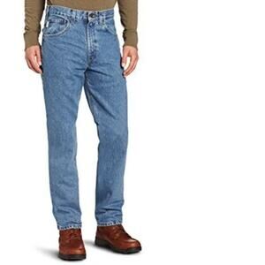 SALE Carhartt Men's 40X30 Traditional Fit Tapered Leg Jeans B18STW- Blue - EUC